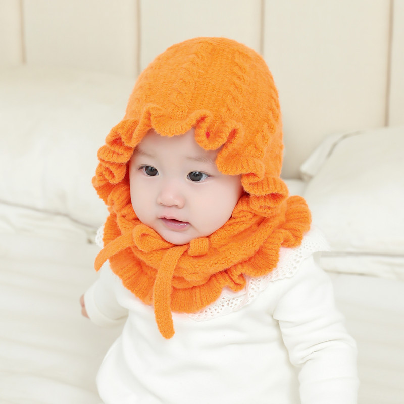 Palace Yan hat scarf suit-Naranja