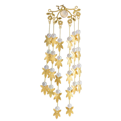 Ancient style hairpins, costumes and headwear, tassel hairpins, ancient Hanfu super fairy hair accessories 15.6GF096