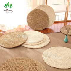 Factory Direct Grass Weaving Seat Cushion Cornhusk Seat Cushion Zen Meditation Seated Cushion Worship Cushion Tatami Window Sill Cushion Zafu Cushion Floor Cushion