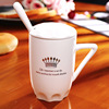 Creative Ceramic Cup Promotion Hotel Gift Bone Porcelain Cup Bringing Mark Mark Cup Manufacturer Logo Advertising Cup