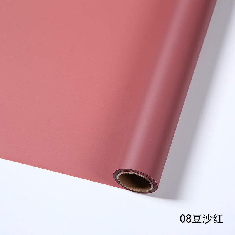 Liziran regalo Flor de papel de embalaje ramo floral flor tienda de embalaje material impermeable coreano rollo de papel liso al por mayor