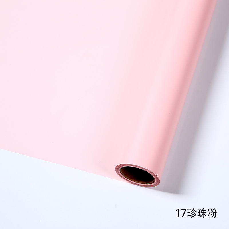 Liziran regalo Flor de papel de embalaje ramo floral flor tienda de embalaje material impermeable coreano rollo de papel liso al por mayor