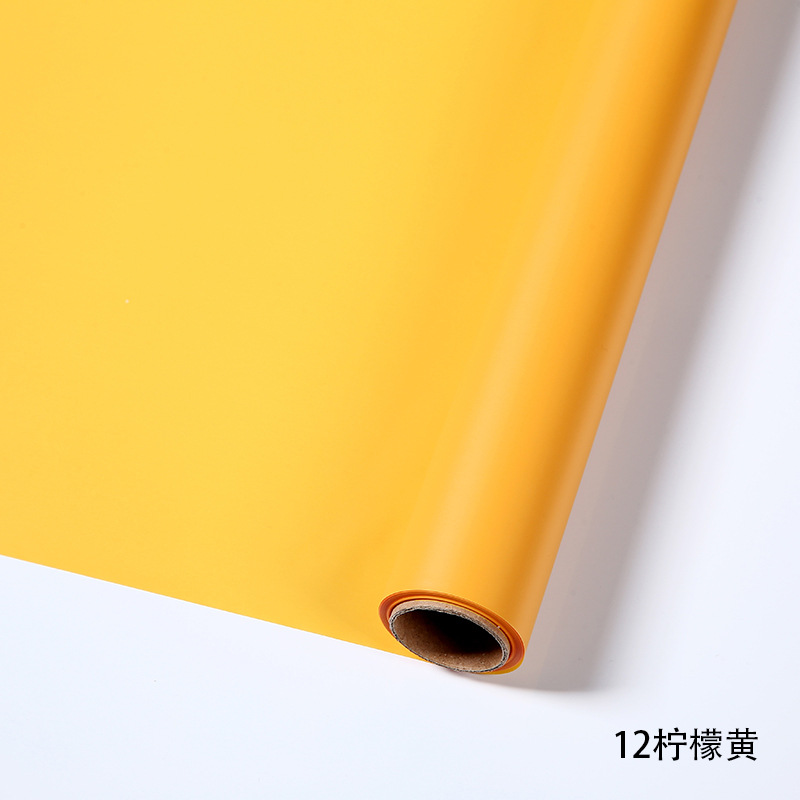 Liziran regalo Flor de papel de embalaje ramo floral flor tienda de embalaje material impermeable coreano rollo de papel liso al por mayor