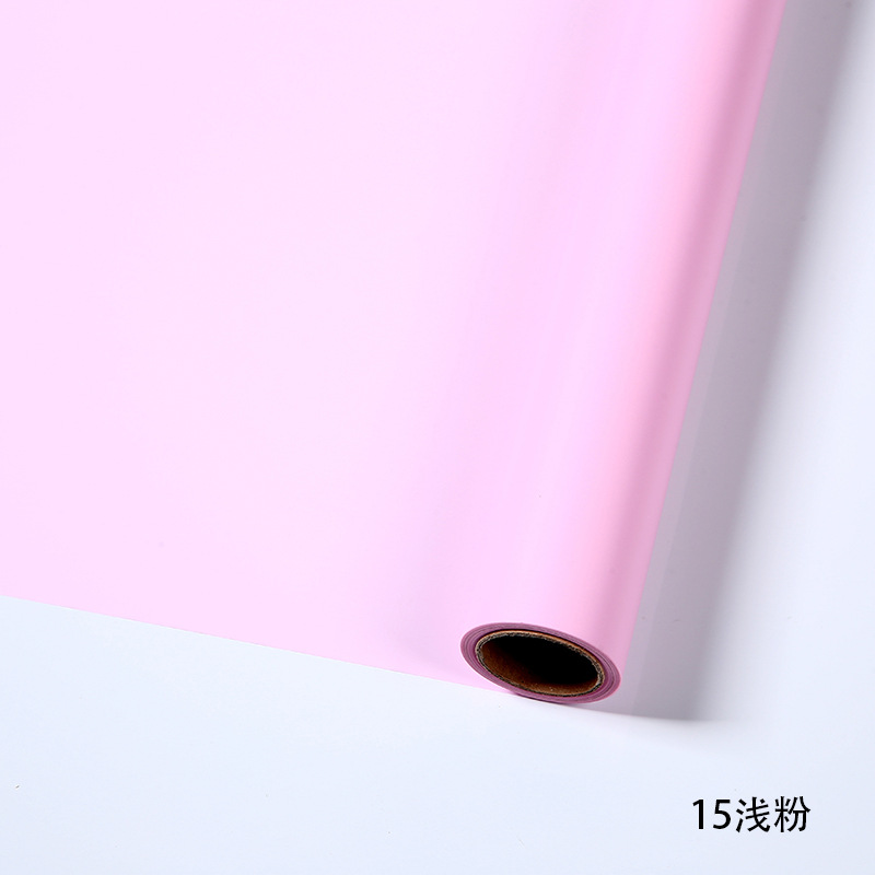 Liziran regalo Flor de papel de embalaje ramo floral flor tienda de embalaje material impermeable coreano rollo de papel liso al por mayor
