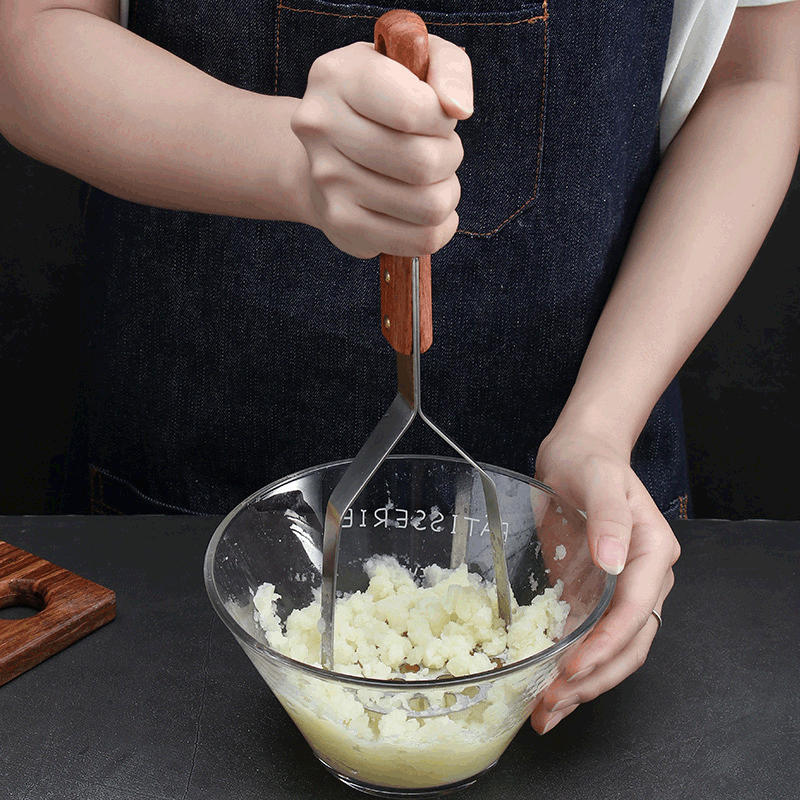 Prensa manual para puré de patatas y vegetales,304 de acero inoxidable