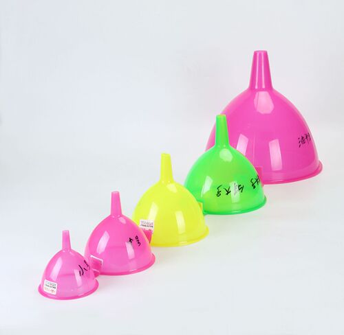 Long neck plastic oil funnel mini oil funnel kitchen oil dispenser separation funnel large wide mouth oil funnel transparent funnel