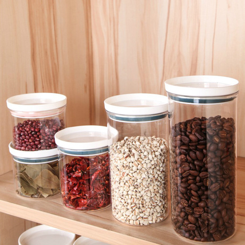 Kitchen plastic fresh-keeping sealed jars grains beans grain storage jars home food storage boxes