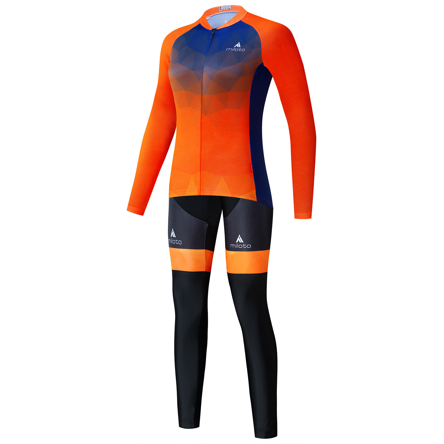 2020 New Cycling Clothing//MILOTO Women's Long-sleeved Suit/fluorescent Ink/wholesale and Retail Drop Shipping
