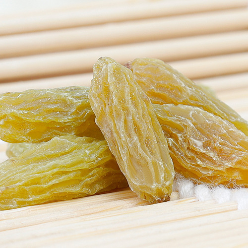 Wholesale Xinjiang specialty Turpan raisins  new arrival green raisins 500g large particle bags