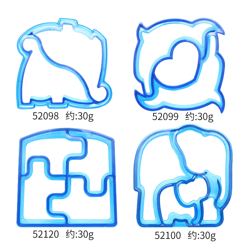 DIY rompecabezas de corte de pan sándwich molde de pan tostado de corte cachorro molde de pan Bento molde