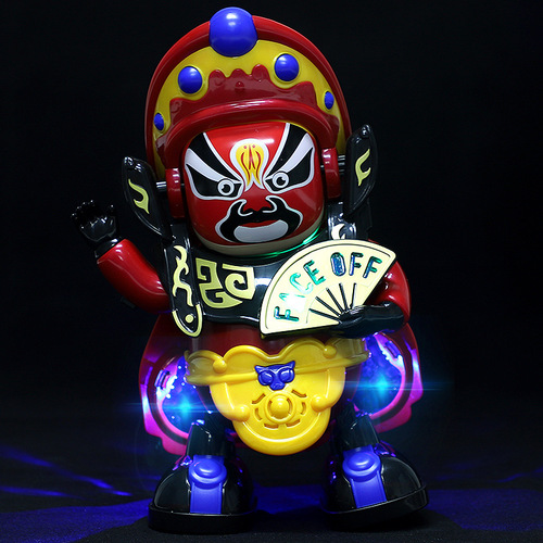 Same Model Electric Sichuan Opera Face Change Doll Singing Dancing Lighting Robot Figure Souvenir Gift Toy Wholesale