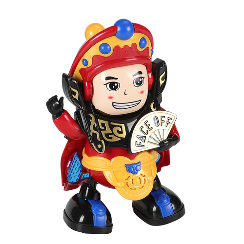 Same Model Electric Sichuan Opera Face Change Doll Singing Dancing Lighting Robot Figure Souvenir Gift Toy Wholesale
