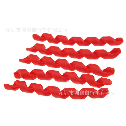 自行车车架保护套刹车线变速线线管保护胶螺旋状5种颜色5条包