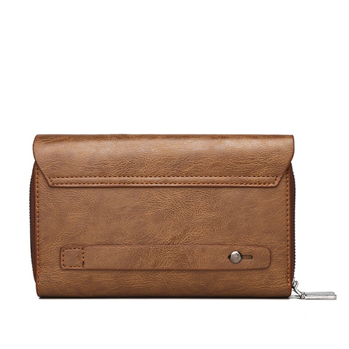  New Men's Handbag Large Capacity Korean Style Hand Carry Bag Business Casual Dual Zipper Hand Grab Bag Men's Bag Cover