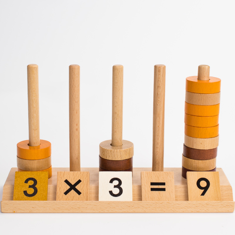 Juegos de cálculo numérico para niños juguetes de acertijo matemáticos iluminación aprendizaje suma, resta, multiplicación y división ayudas didácticas de ensamblaje de bloques de construcción de educación temprana image 2