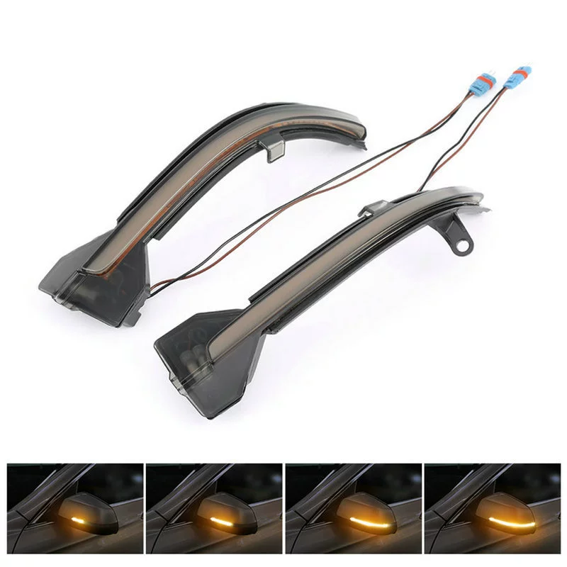 Автомобильные светодиодные зеркала заднего вида динамические фонари поворот рулевого освещения