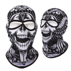 Motorcycle and bicycle equipment sweat-absorbent breathable skull cover outdoor sports neck cover riding fishing sun protection mask