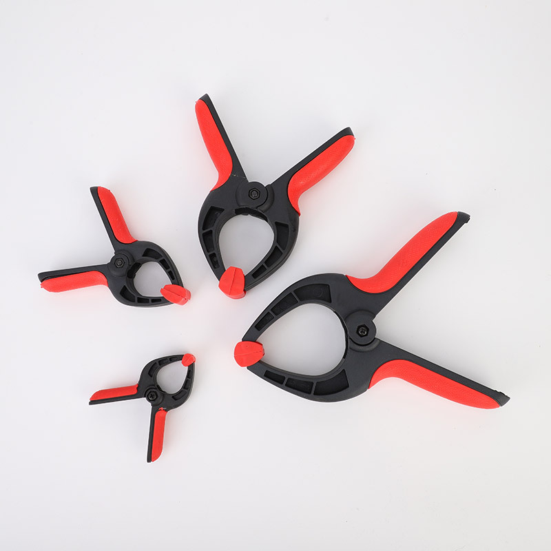 6寸鱼头夹双色尼龙快速固定弹簧夹摄影背景夹木工快速夹持工具