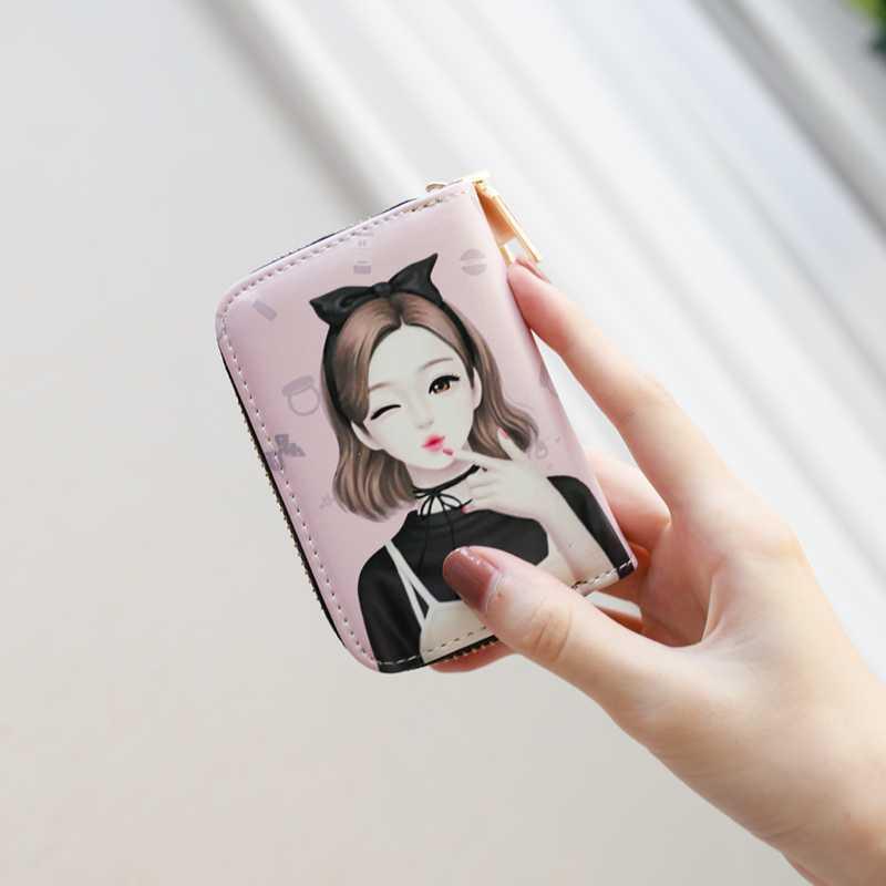 Lindo Delgado órgano pequeño titular de la tarjeta de identificación de las mujeres titular de la tarjeta de gran capacidad monedero órgano titular de la tarjeta