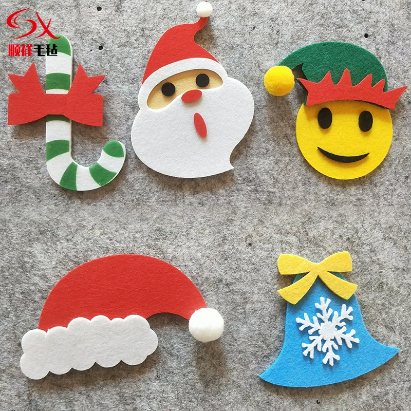 Рождественская елка из фетра, изготовленная на заказ, декоративное украшение из нетканого материала, подарок для детей, развивающая игрушка ручной работы, елка из фетра для самостоятельного изготовления