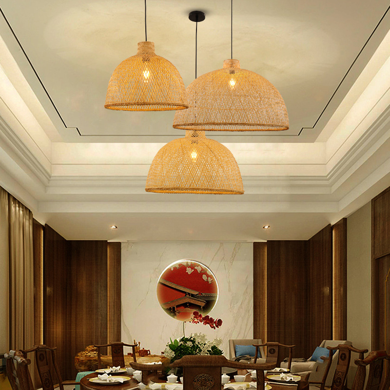 Chino araña de bambú creativo japonés Zen cama y desayuno té casa restaurante olla caliente restaurante Sudeste Asia araña Bambú