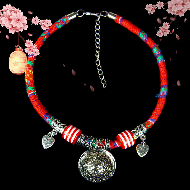 Fabricante directo para gatos collar de campana y viento collar de gato hecho a mano para gatos perros collar de viento nacional accesorios para mascotas