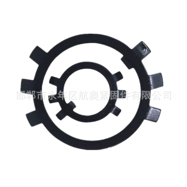 永年垫圈厂家批发 GB858止退垫圈、带齿垫  元螺母止动垫圈