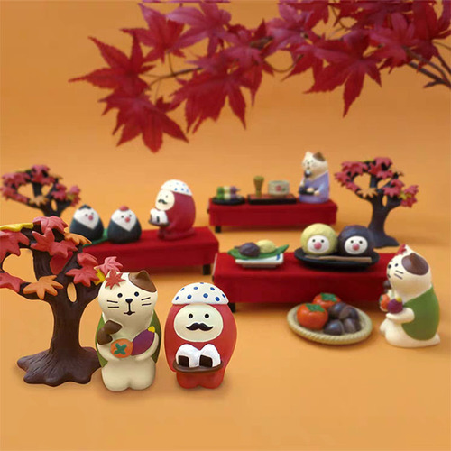 Japanese groceries, zakka, student graduation gifts, blessings, must-win Daruma resin crafts, small ornaments