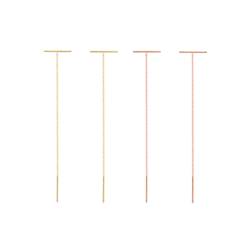 S925纯银配件 耳饰T字耳线  银饰配件纯 银耳线T字耳线  工厂直销|ms