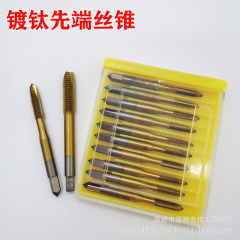 メーカー直供ねじ先先端チタンメッキ機用タップタップ黄色M2 2.53456810121416貫通穴