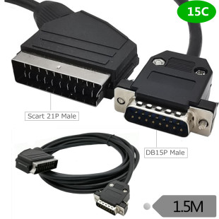 scart �DDB15P�� 15о�M�c ҕ�l�B�Ӿ� SCART 21P TO VGA �B�Ӿ�