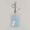 Cartoon cute set, plastic fashionable small bell for elementary school students, keychain, simple and elegant design, wholesale