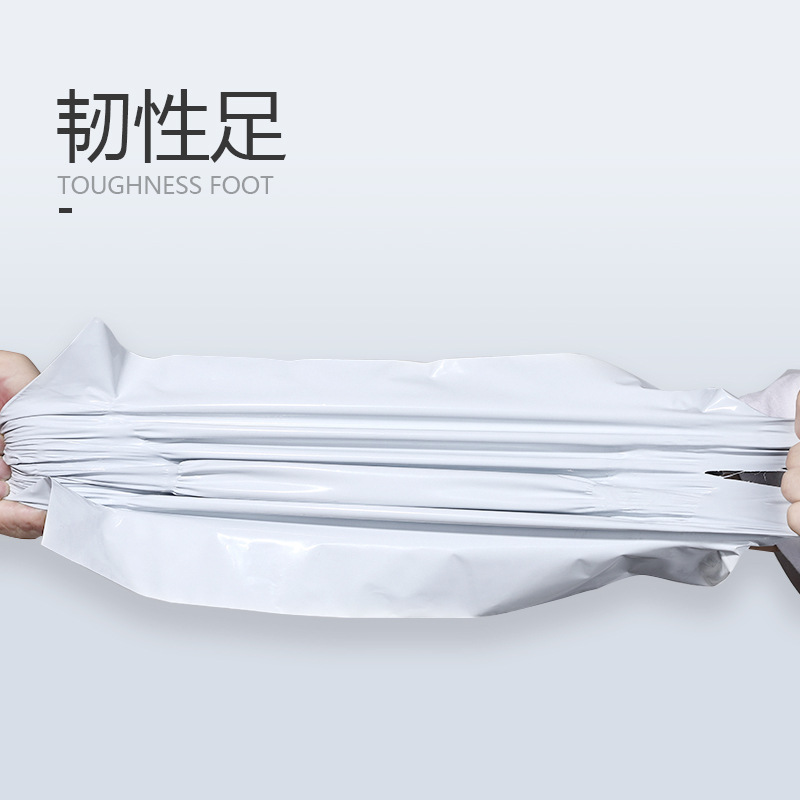 En stock envío gratuito blanco SF engrosado impermeable bolsa de embalaje bolsa logística ropa personalizada logotipo bolsa de embalaje al por mayor