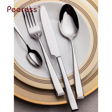 星级酒店 锻造工艺 PE620不锈钢餐具 刀叉勺 牛排刀叉 服务更叉