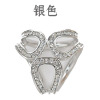 Fashionable brooch, cloak, accessory, European style, diamond encrusted, wholesale