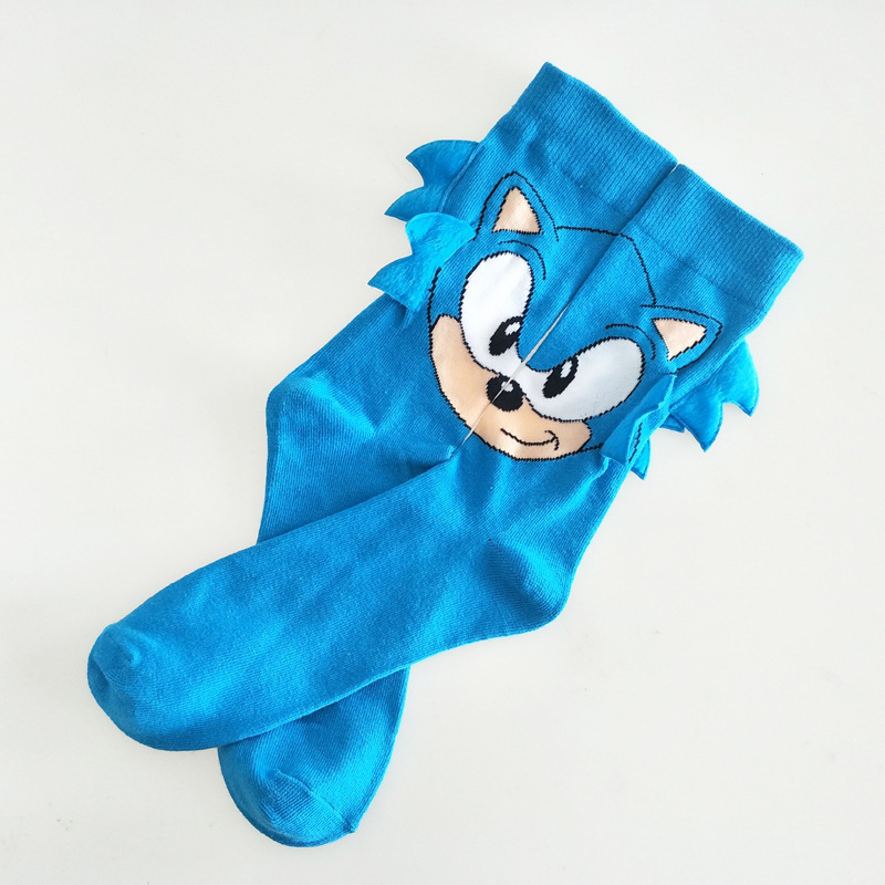 European and American cartoon new sewing ears couple sports socks personality men's socks factory direct supply European and American cartoon new sewing ears couple sports socks personality men's socks factory direct supply