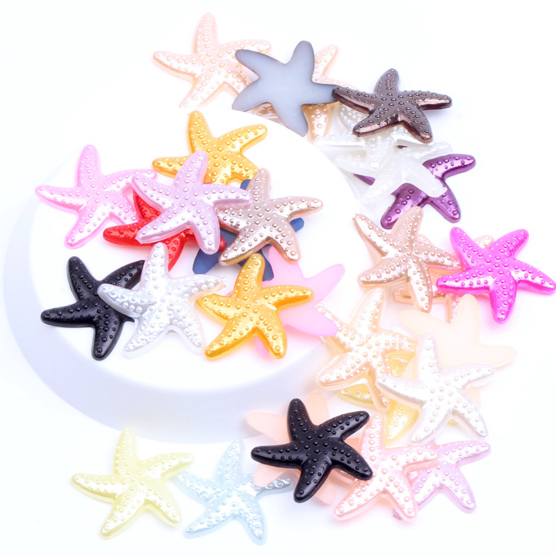 20mm starfish ABS imitation pearl applique multicolor optional mobile phone beauty material diy jewelry cream resin accessories 20mm starfish ABS imitation pearl applique multicolor optional mobile phone beauty material diy jewelry cream resin accessories