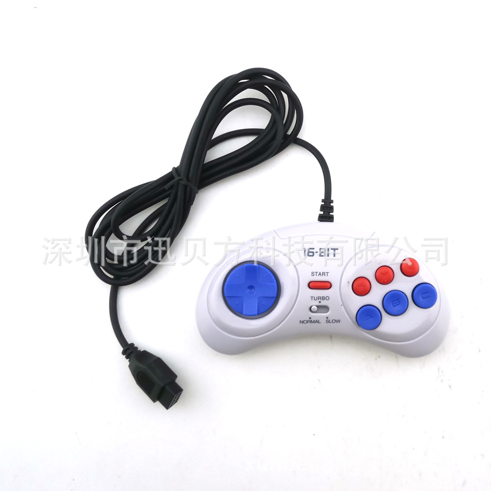 SEGA handle 16bit SEGA wired handle black for SEGA Console 16bit