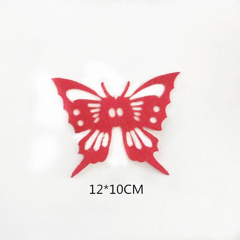 No tejido de la boda decoración de la boda suministros Lotus mariposa libélula boda diseño de la habitación grande pegatinas de boda