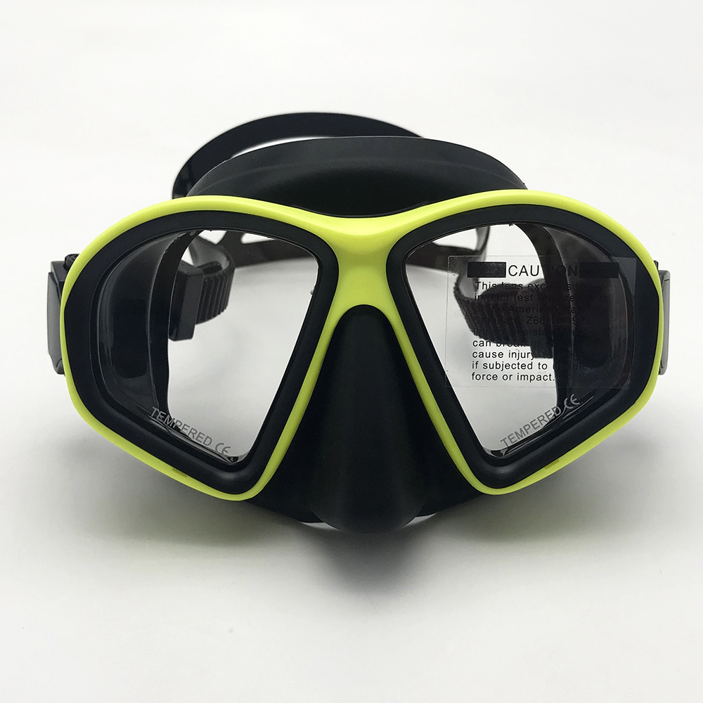 Máscara de buceo adulto con cristal templado, set de snorkel completo, gafas de natación y apnea