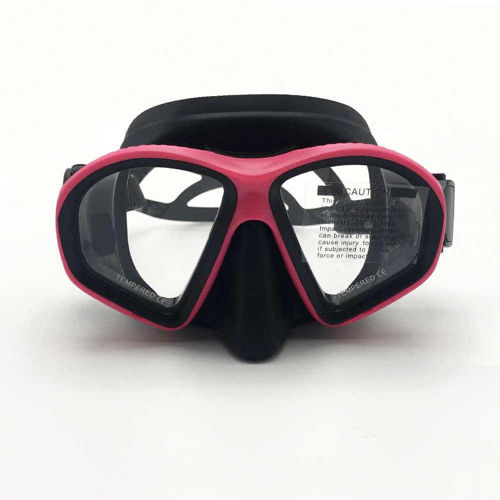 Máscara de buceo adulto con cristal templado, set de snorkel completo, gafas de natación y apnea