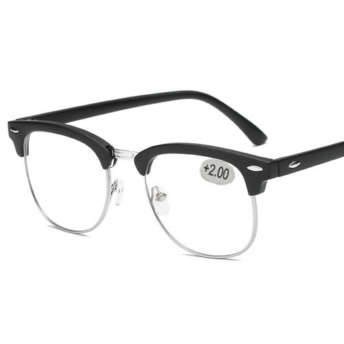 Half-frame reading glasses, retro resin reading glasses for the elderly, glasses frames, street stalls, manufacturers, wholesale reading glasses