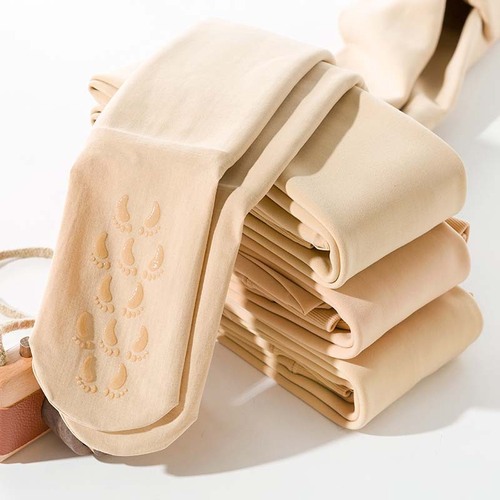 140 tall and short flesh-colored bottoming pantyhose for women in autumn and winter thickened velvet smooth leg artifact 185cm lengthened