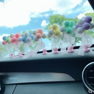 Car ornaments, car interior ornaments, cute and beautiful car clay shaking head confession balloons