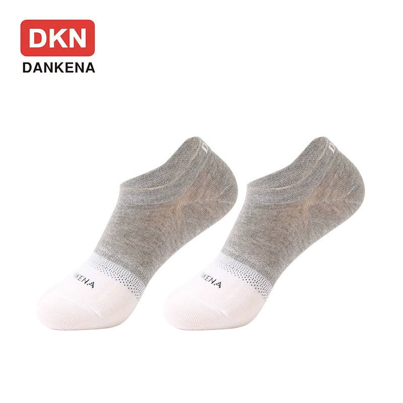 DANKENA летние дышащие нескользящие короткие носки, чесаный хлопок