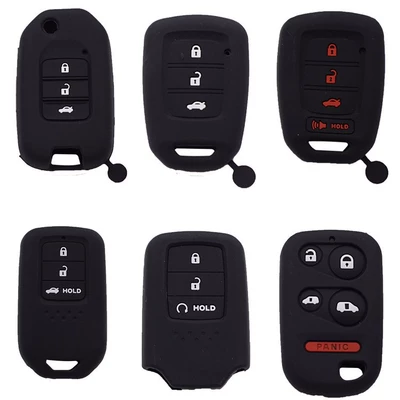 Key Case Suitable for Honda Accord Key Case New Front Fan Si Bo Rui Ling Pie Silicone Case Civic Key Case