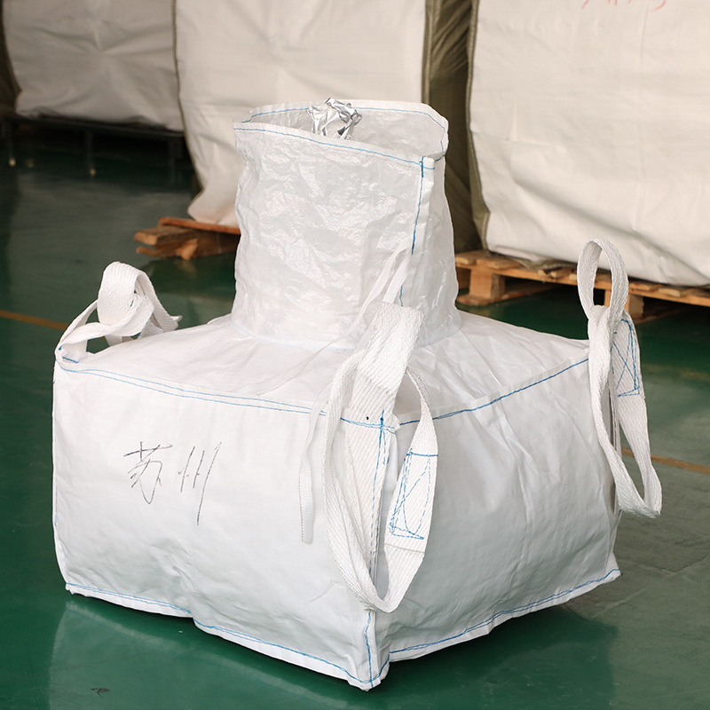 pp白色吨包袋加厚耐磨太空集装袋编织袋1吨2T预压建筑污泥吨袋