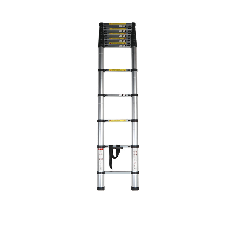 Cross-Border 4.4m Anti-Falling Socket Fixed Strap Anti-Slip Satchel Aluminum Alloy Telescopic Ladder Household Ladder Wholesale Factory