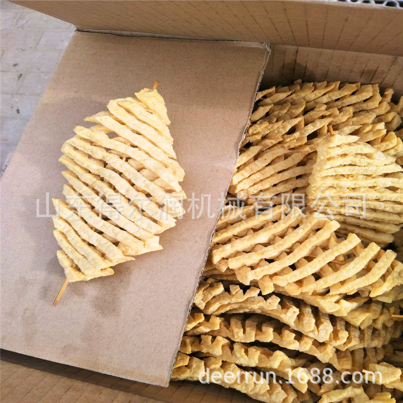 多功能提升式兰花串油炸机 小型豆干油炸锅加工设备 免费安装