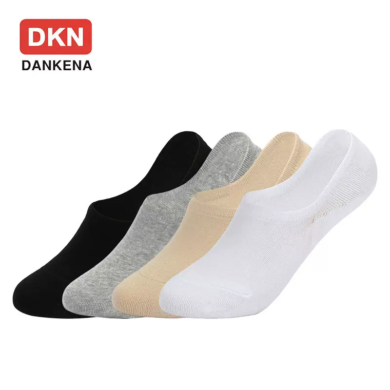 亚马逊袜子硅胶防滑船袜女大码精梳棉不掉跟浅口袜隐形短袜男跨境